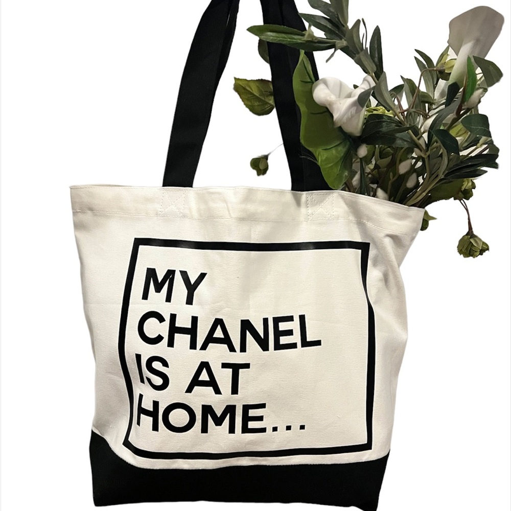 “My Chanel is at Home” Tote